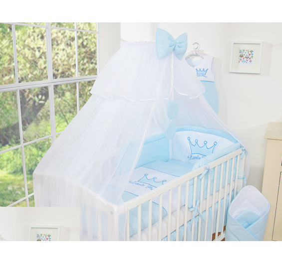 Conjunto de cama bebé  8 elementos Principe / Princesa 